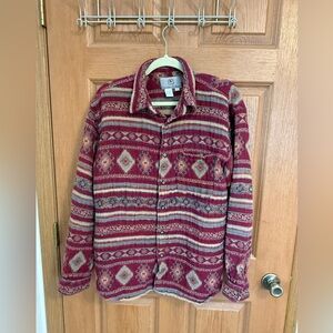 The Territory Ahead southwest aztec button down shirt mens large western cotton